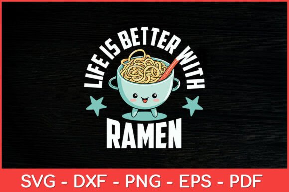 Life is Better with Ramen Cute Retro Review