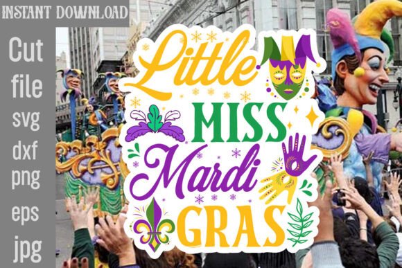 Little Miss Mardi Gras SVG Cut File Review