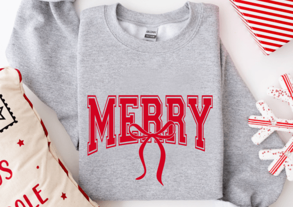 Merry Svg Christmas Design Retro Varsity Review