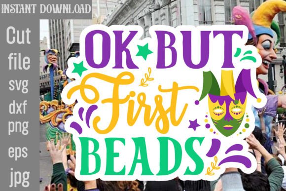 Ok but First Beads SVG Cut File Review
