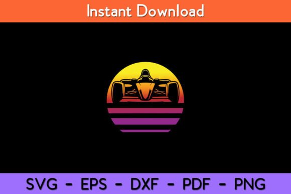 Racing Car Retro Style Vintage Review