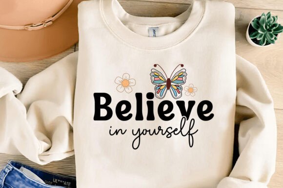 Retro Boho Mental Health SVG - Believe