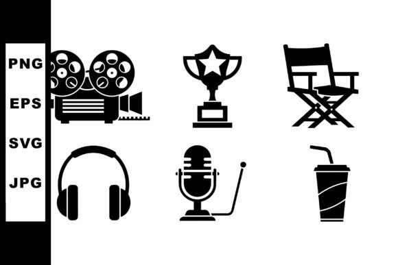 Retro Cinema Icon Set SVG Review
