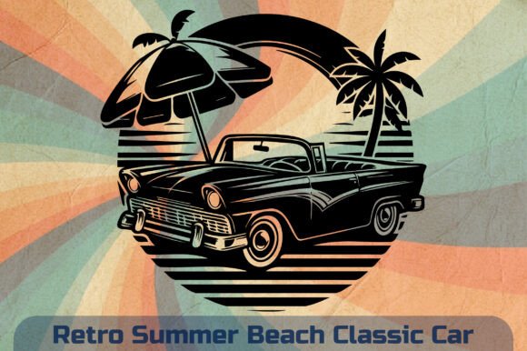 Retro Summer Beach Classic Car-v6 Review