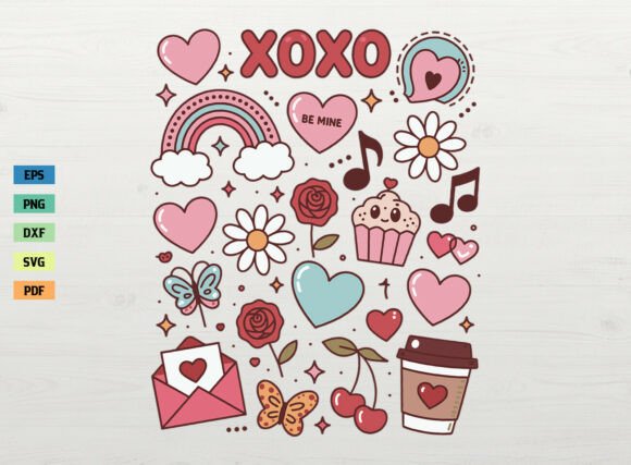 Retro XOXO Valentine Shirt SVG PNG Review