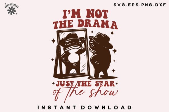 Review: I’m Not the Drama Png, Mental Health SVG
