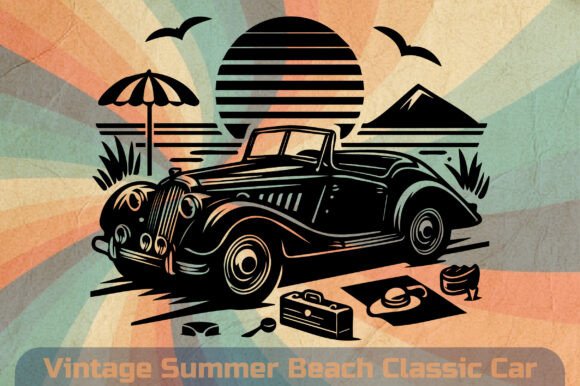 Vintage Summer Beach Classic Car-v8 Review
